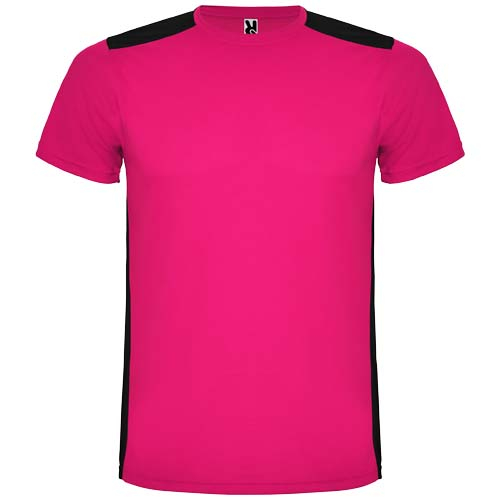 T-shirt personnalisé de sport Enfant Detroit ROLY Fushia et Noir